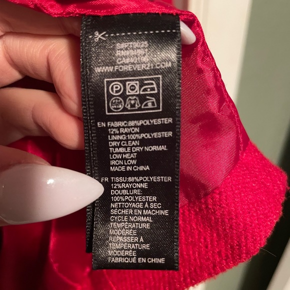 Red Pea Coat - Picture 3 of 4